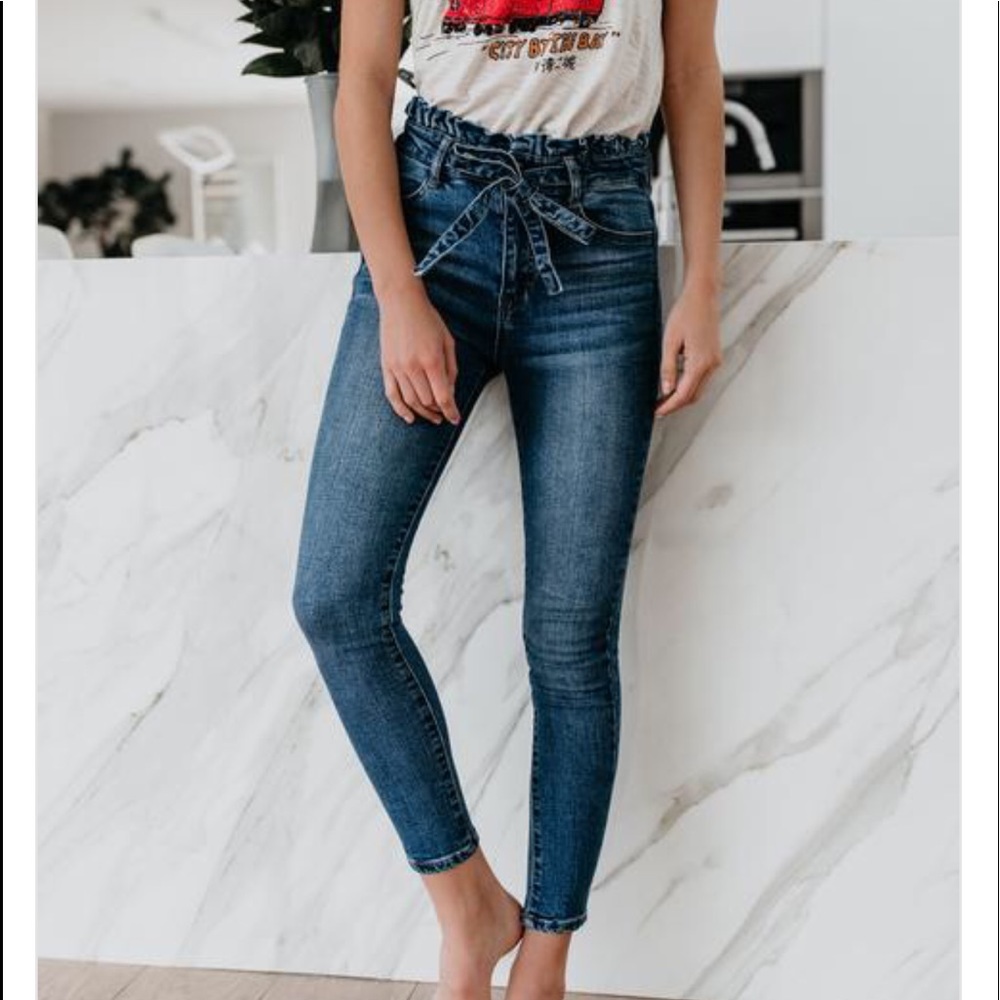 NEW Vici Dolls Paperbag Skinny Jeans